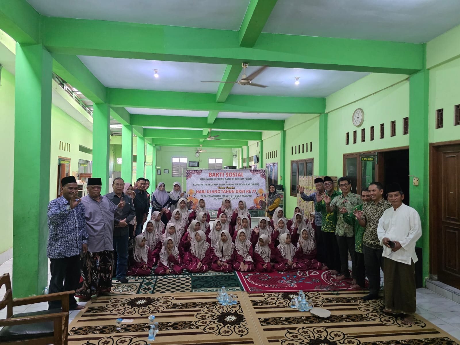 Bakti Sosial GKBI Rayakan HUT ke-77 di Panti Asuhan Masyitoh, Desa Kesambi, Porong, Sidoarjo